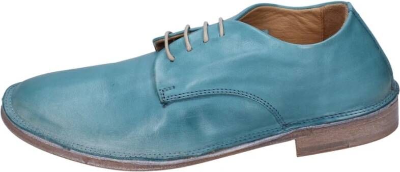 Moma Elegante Leren Schoenen voor Vrouwen Blue Dames