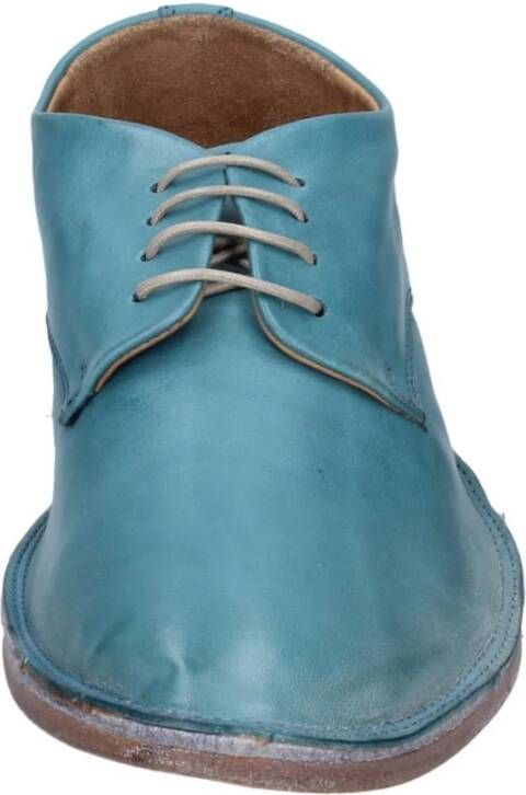 Moma Elegante Leren Schoenen voor Vrouwen Blue Dames