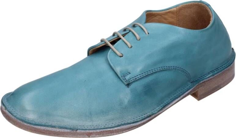 Moma Elegante Leren Schoenen voor Vrouwen Blue Dames