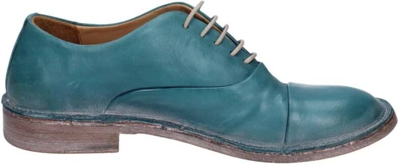 Moma Elegante Leren Schoenen voor Vrouwen Green Dames