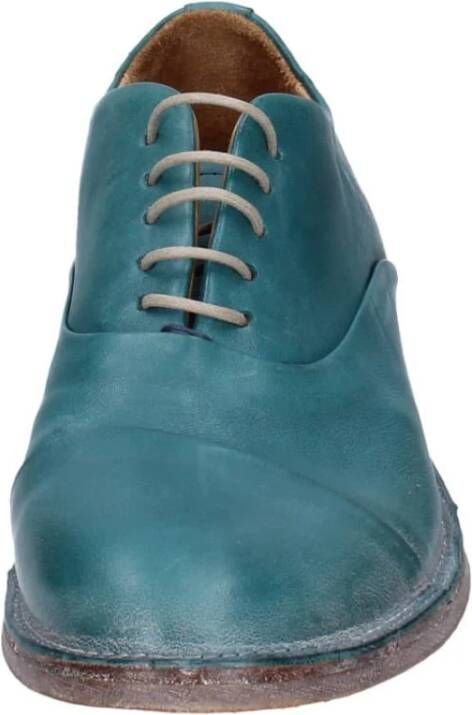 Moma Elegante Leren Schoenen voor Vrouwen Green Dames