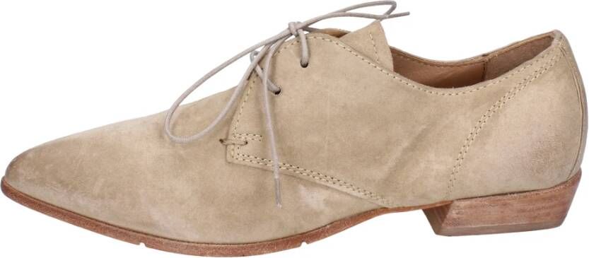 Moma Elegante Suède Damesschoenen Beige Dames