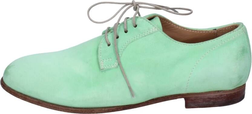 Moma Elegante Suède Damesschoenen Green Dames