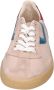 Moma Glanzende Leren Damessneakers Pink Dames - Thumbnail 4