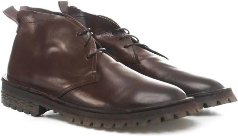 Moma Italiaanse veterschoenen voor heren Brown Heren