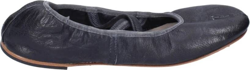 Moma Leren Ballet Flats voor Vrouwen Black Dames