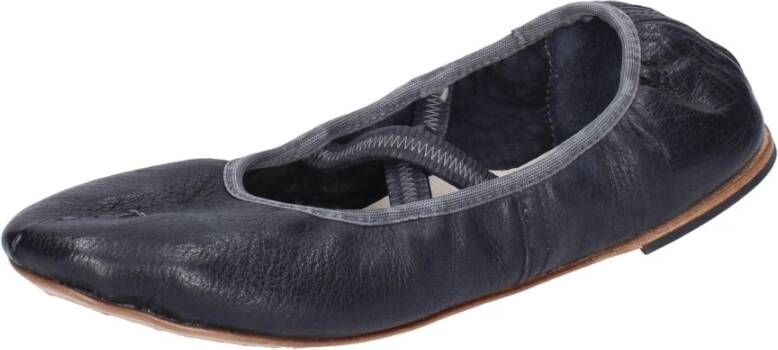 Moma Leren Ballet Flats voor Vrouwen Black Dames