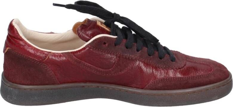 Moma Leren Dames Sneakers Red Dames