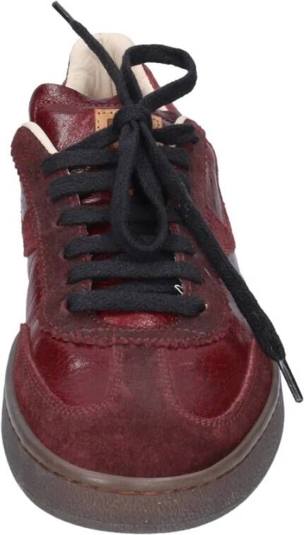 Moma Leren Dames Sneakers Red Dames