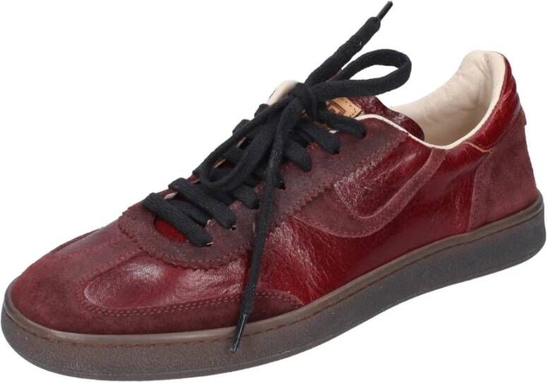 Moma Leren Dames Sneakers Red Dames