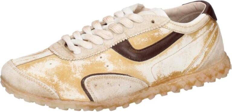 Moma Leren Damessneakers Brown Dames