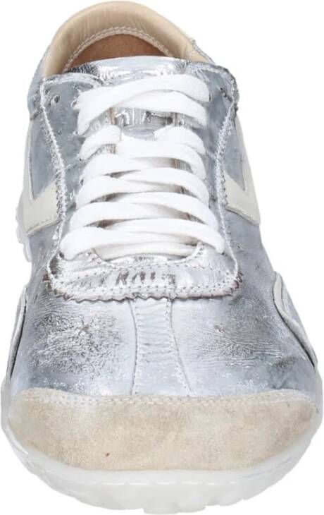 Moma Leren Damessneakers Gray Dames