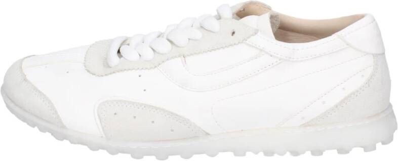 Moma Leren Damessneakers White Dames