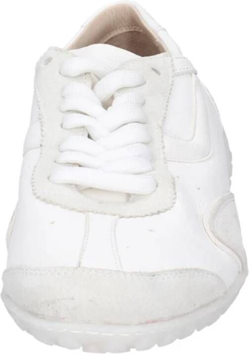 Moma Leren Damessneakers White Dames