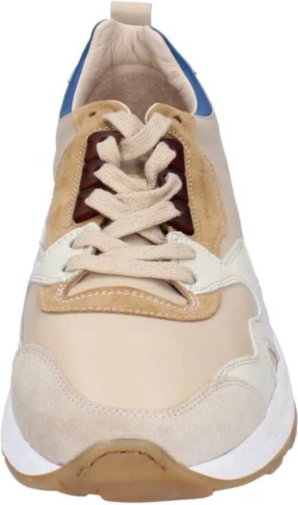 Moma Leren Heren Sneakers Beige Heren