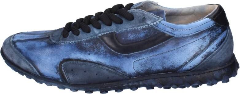 Moma Leren Heren Sneakers Blue Heren