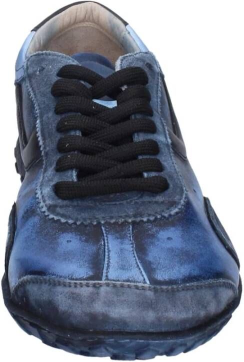 Moma Leren Heren Sneakers Blue Heren