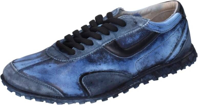 Moma Leren Heren Sneakers Blue Heren