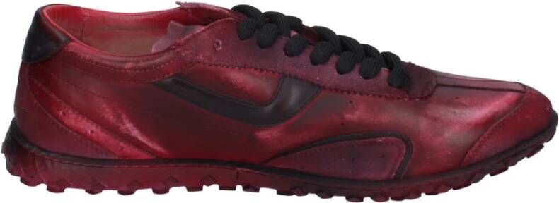 Moma Leren Heren Sneakers Red Heren