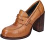 Moma Leren Loafers voor Vrouwen Brown Dames - Thumbnail 5