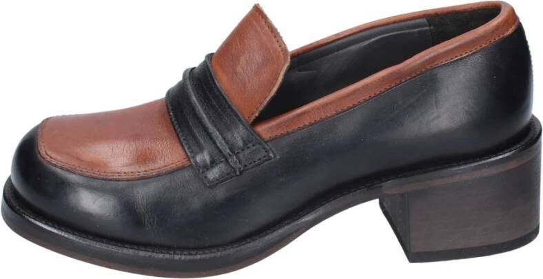 Moma Leren Loafers voor Vrouwen Brown Dames