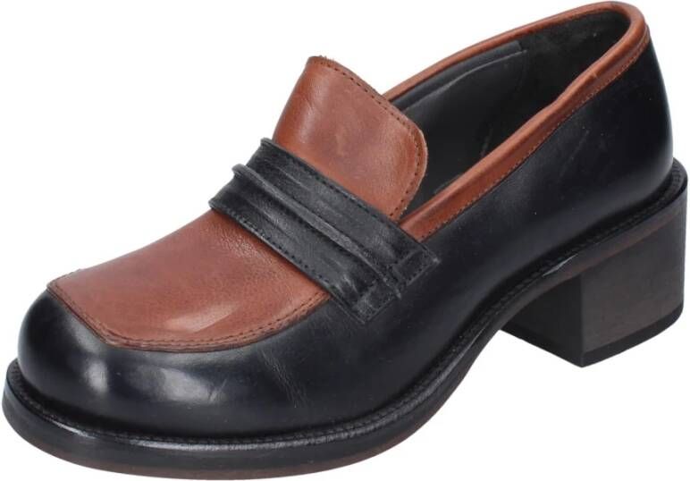 Moma Leren Loafers voor Vrouwen Brown Dames