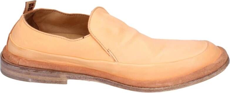 Moma Leren Loafers voor Vrouwen Orange Dames