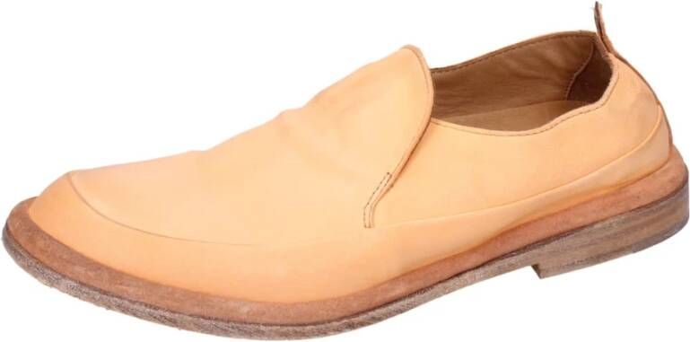 Moma Leren Loafers voor Vrouwen Orange Dames