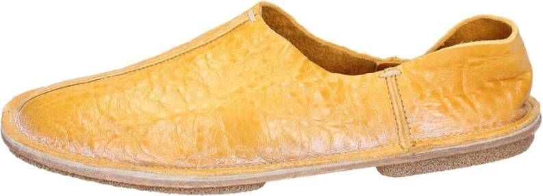 Moma Leren Loafers voor Vrouwen Yellow Dames