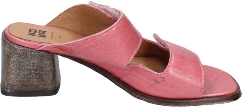 Moma Leren sandalen voor vrouwen Pink Dames