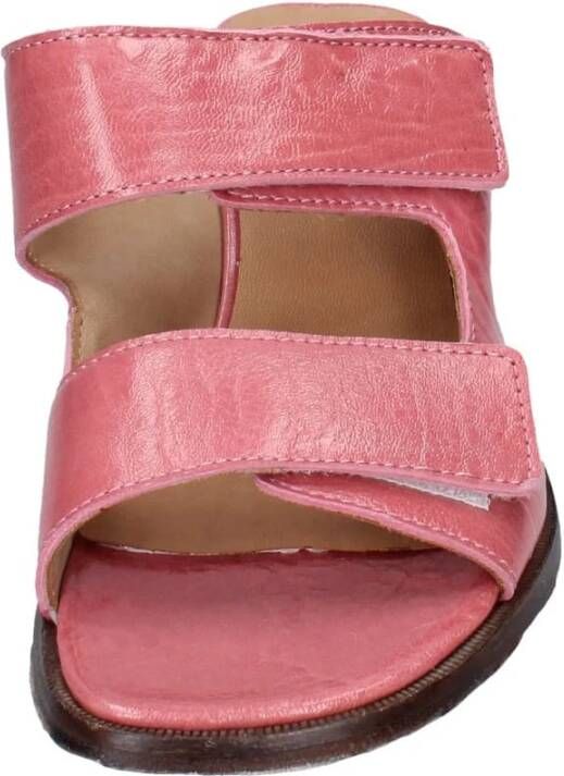 Moma Leren sandalen voor vrouwen Pink Dames