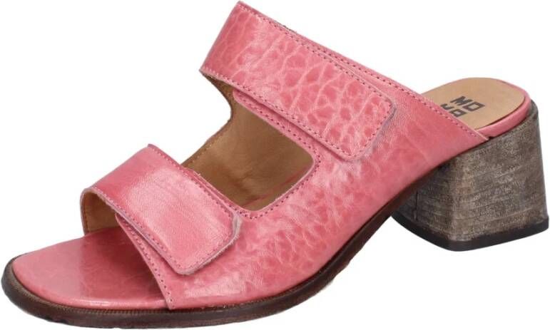 Moma Leren sandalen voor vrouwen Pink Dames