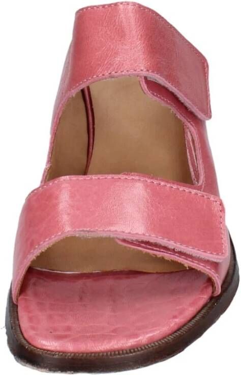 Moma Leren sandalen voor vrouwen Pink Dames