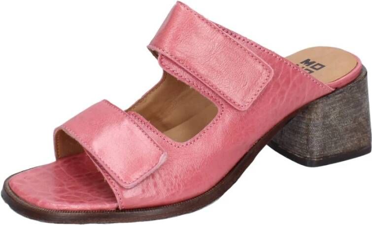 Moma Leren sandalen voor vrouwen Pink Dames