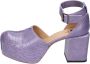 Moma Leren sandalen voor vrouwen Purple Dames - Thumbnail 2