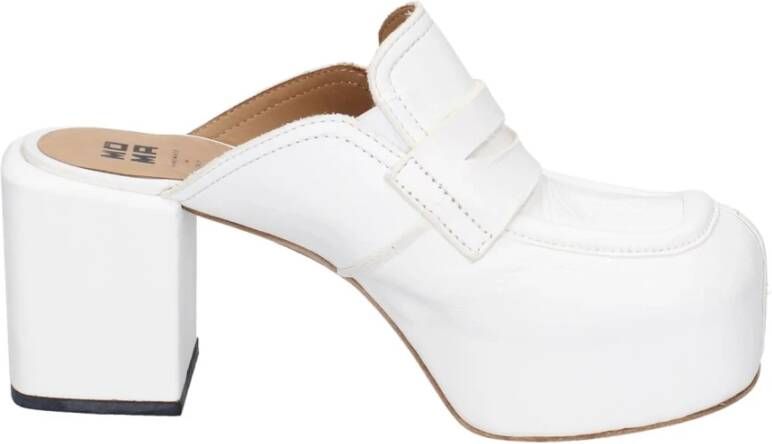 Moma Leren sandalen voor vrouwen White Dames