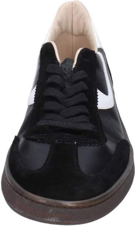 Moma Leren Sneakers voor Mannen Black Heren