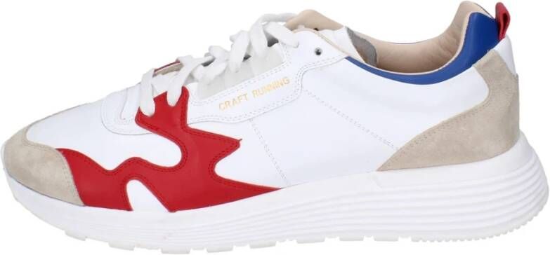 Moma Leren Sneakers voor Mannen White Heren