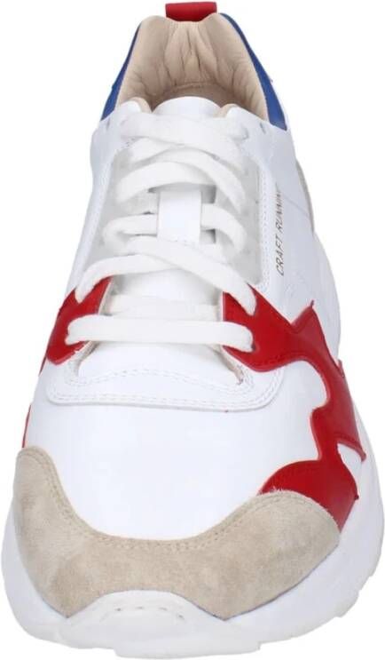 Moma Leren Sneakers voor Mannen White Heren