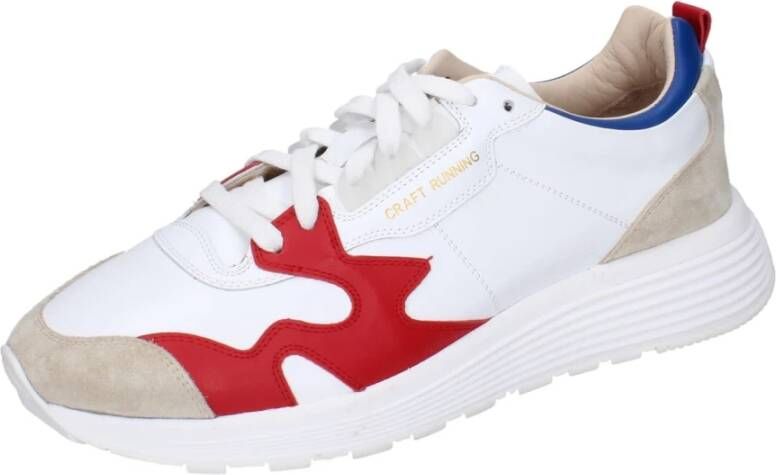 Moma Leren Sneakers voor Mannen White Heren