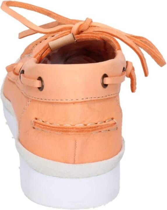 Moma Leren Sneakers voor Vrouwen Orange Dames