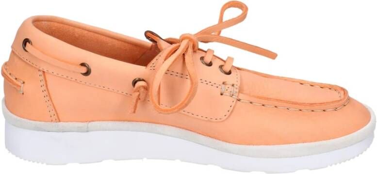 Moma Leren Sneakers voor Vrouwen Orange Dames