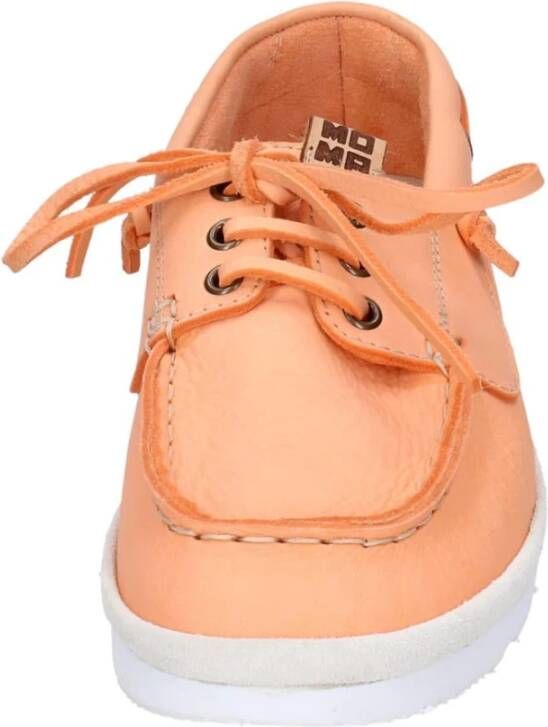 Moma Leren Sneakers voor Vrouwen Orange Dames