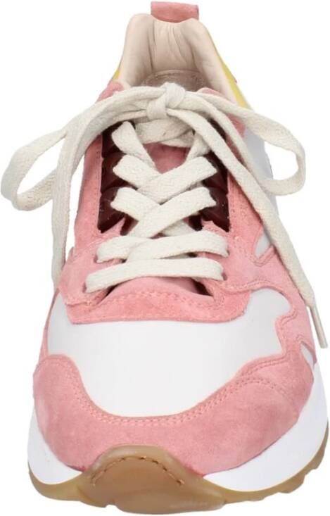 Moma Leren Sneakers voor Vrouwen Pink Dames