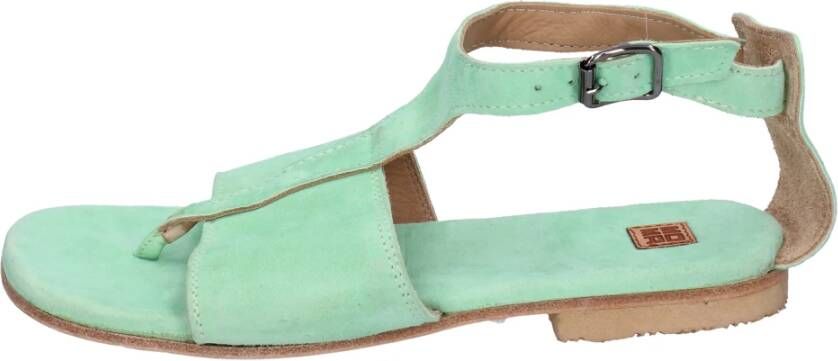 Moma Suede Dames Sandalen Green Dames