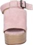 Moma Suede Dames Sandalen Stijlvol Comfort Pink Dames - Thumbnail 4