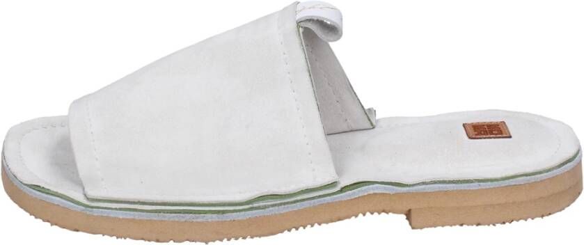 Moma Suede Dames Sandalen White Dames