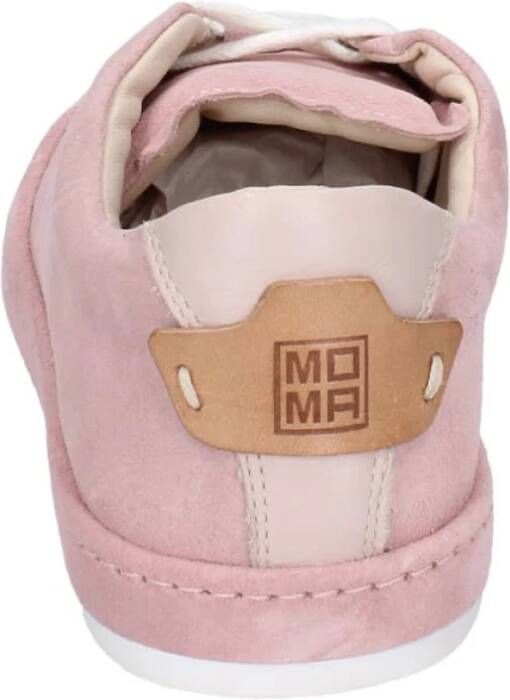 Moma Suede Damessneakers Pink Dames