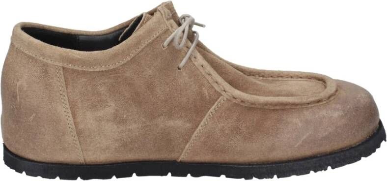 Moma Suede Enkellaarzen voor vrouwen Beige Dames