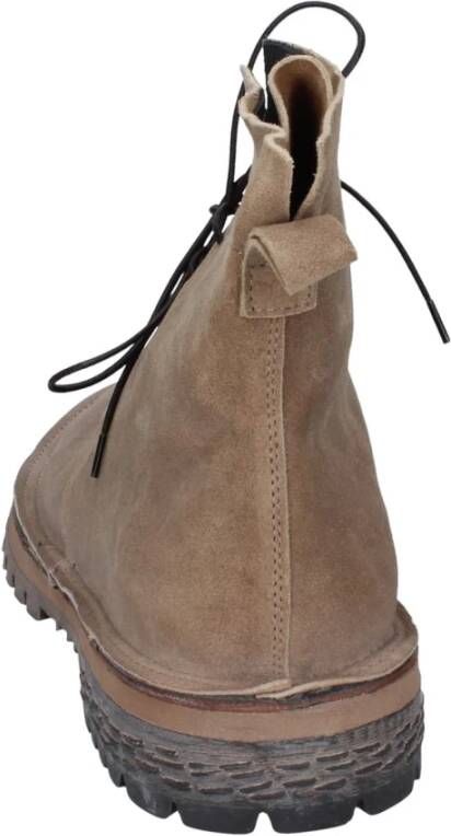 Moma Suede Enkellaarzen voor vrouwen Beige Dames